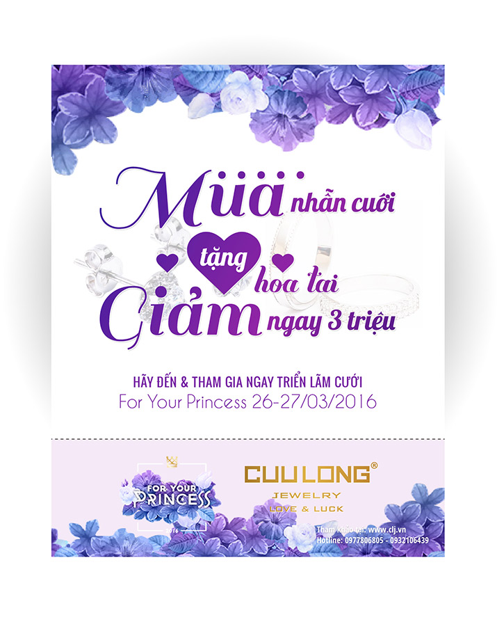 CLJ ưu đãi lớn tại Triển lãm cưới  For Your Princess 2016