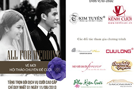 Dự hội thảo cưới “All for wedding” tặng trang sức Vàng Cửu Long