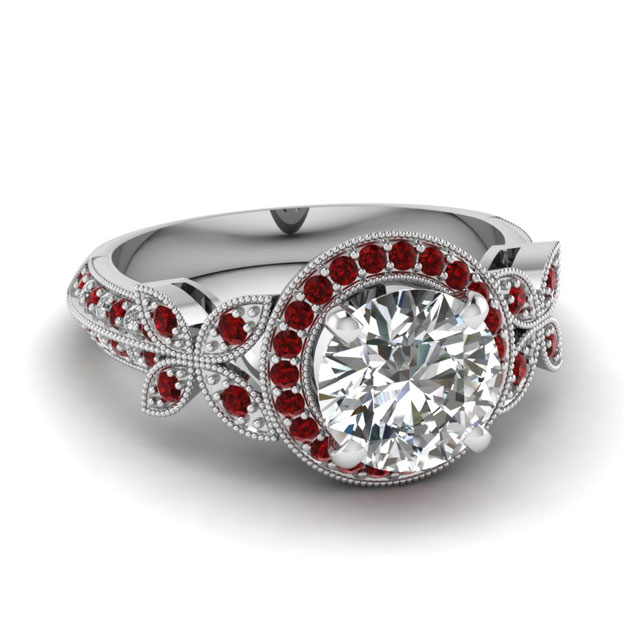 Nhẫn Ruby đỏ cho cô dâu mùa đông